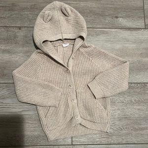 Jamie Kay Bear Knit Oatmeal Marle Size 2-year